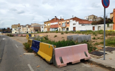 Aquest és l'estat actuat de la zona urbanitzable que ha quedat sobre les vies soterrades | Pau Duran